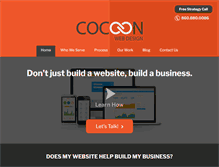 Tablet Screenshot of cocoonwebdesign.com